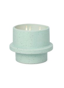 FO1202EU Folia Matte Speckled Ceramic Candle Paddywax 326g - Baby Blue - Salt and Sage